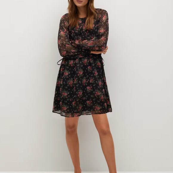 NTW - Mango Flowy Floral Printed Dress - Small - Picture 1 of 9
